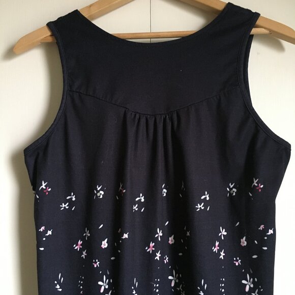 Black Pastel Floral Babydoll Tank Top - Picture 5 of 13